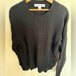 Amazon Essentials Dark Cable Knit Sweater
